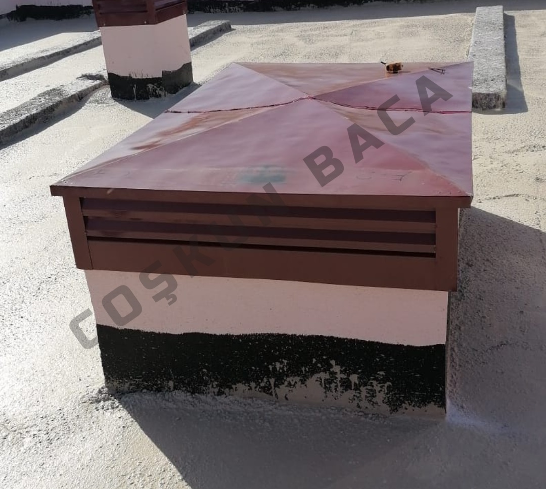 Metal Baca Şapkası - Rüzgara ve Yağmura Dayanıklı Çözüm